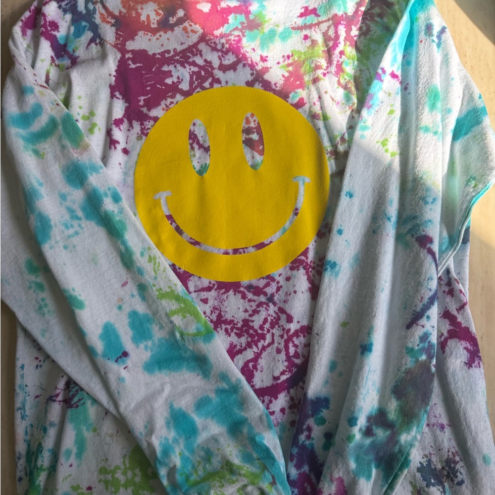 Tie-Dye Smiley Face Shirt
